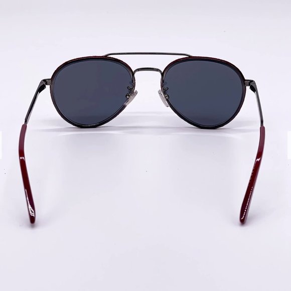 🔥 NEW JIMMY CHOO BURGUNDY METAL UNISEX SUNGLASSES - Picture 6 of 10